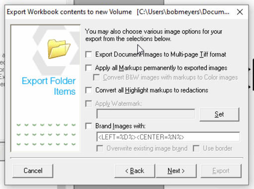 Screen 5 of Workbook-send to new volume