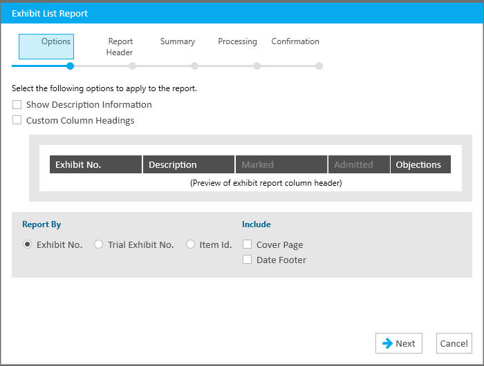 8-Reports Exhibit List