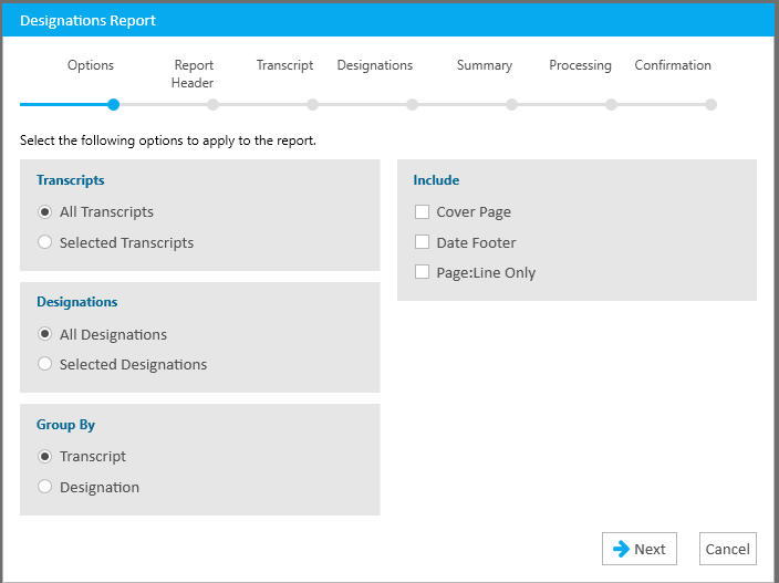 8-Reports Designations
