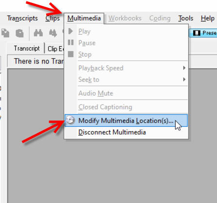 Screen 1 of Modify Multimedia Location